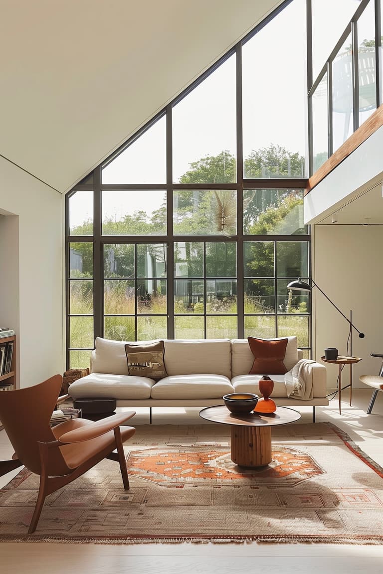 conseil aménager salon 30 m2 mid-century modern années 50