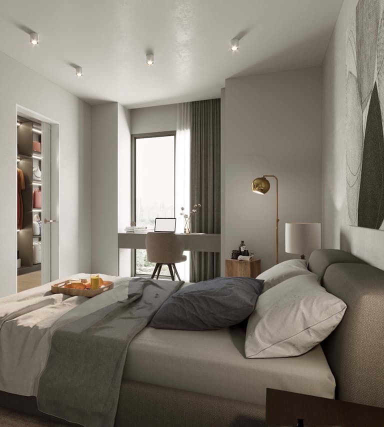chambre comme hôtel aménagement moderne