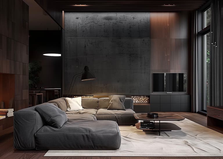 couleur feutrée salon gris moderne - blog déco