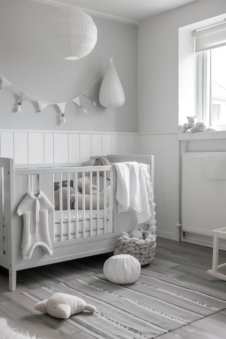 décoration blanche toute pièce ton sur ton neutre scandinave