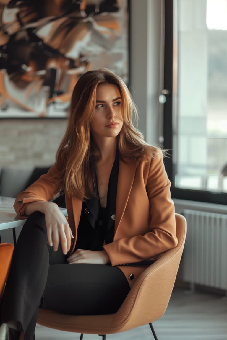 comment porter pantalon cigarette femme travail finance