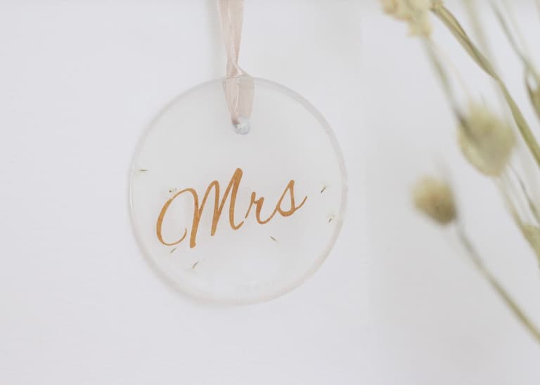 cintre mariage personnalisé rond initiale diy