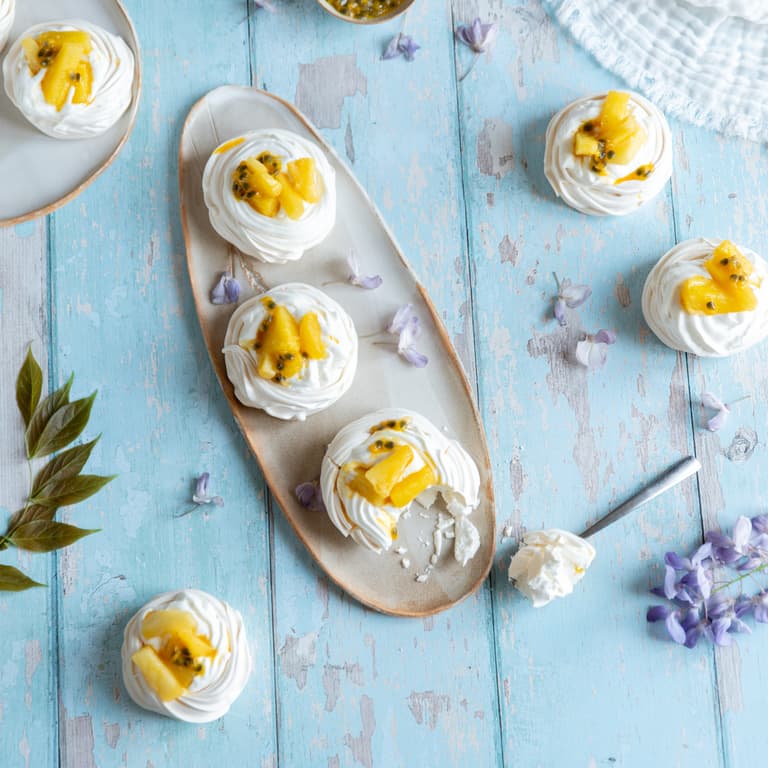 Meringue croquante au cœur moelleux et crème mascarpone