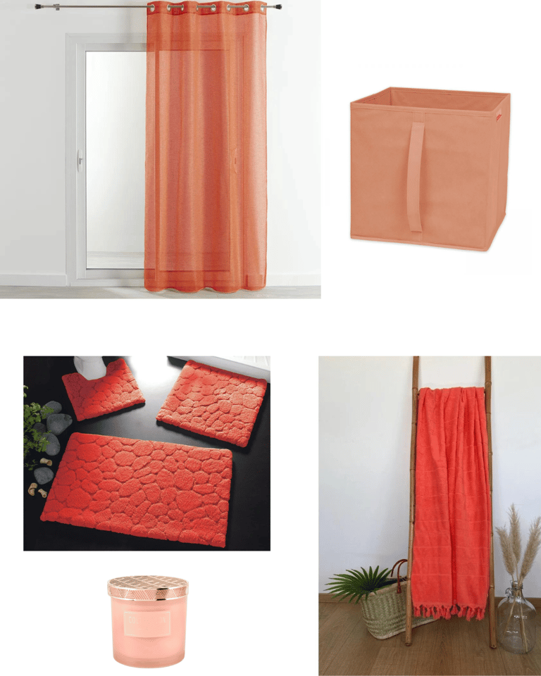 Accessoire corail pour salle de bain Maisons du Monde