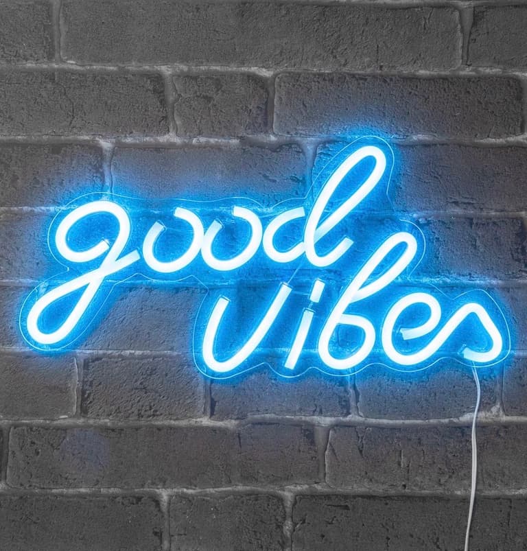 applique murale fluo citation