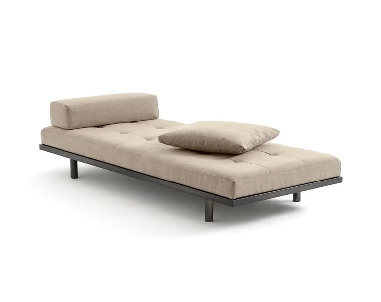 Méridienne couleur beige lin salon zen