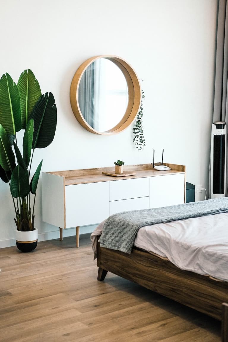 deco interieure minimaliste sobre moderne parquet bois