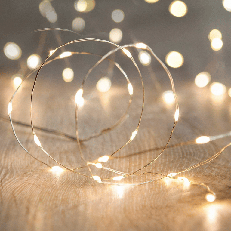 guirlande lumineuse jaune blanche deco cosy