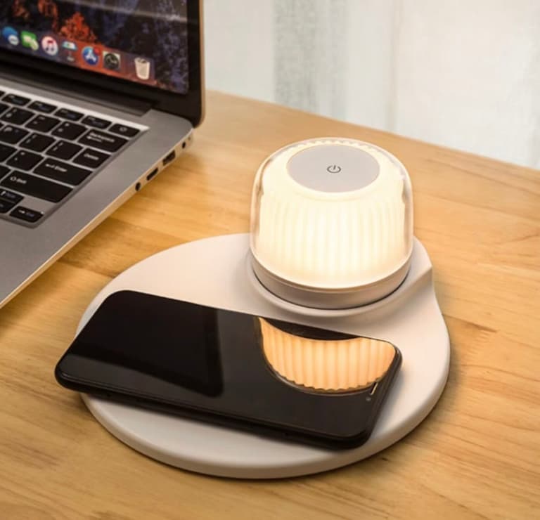 luminaire bureau télétravail avec chargeur intégré