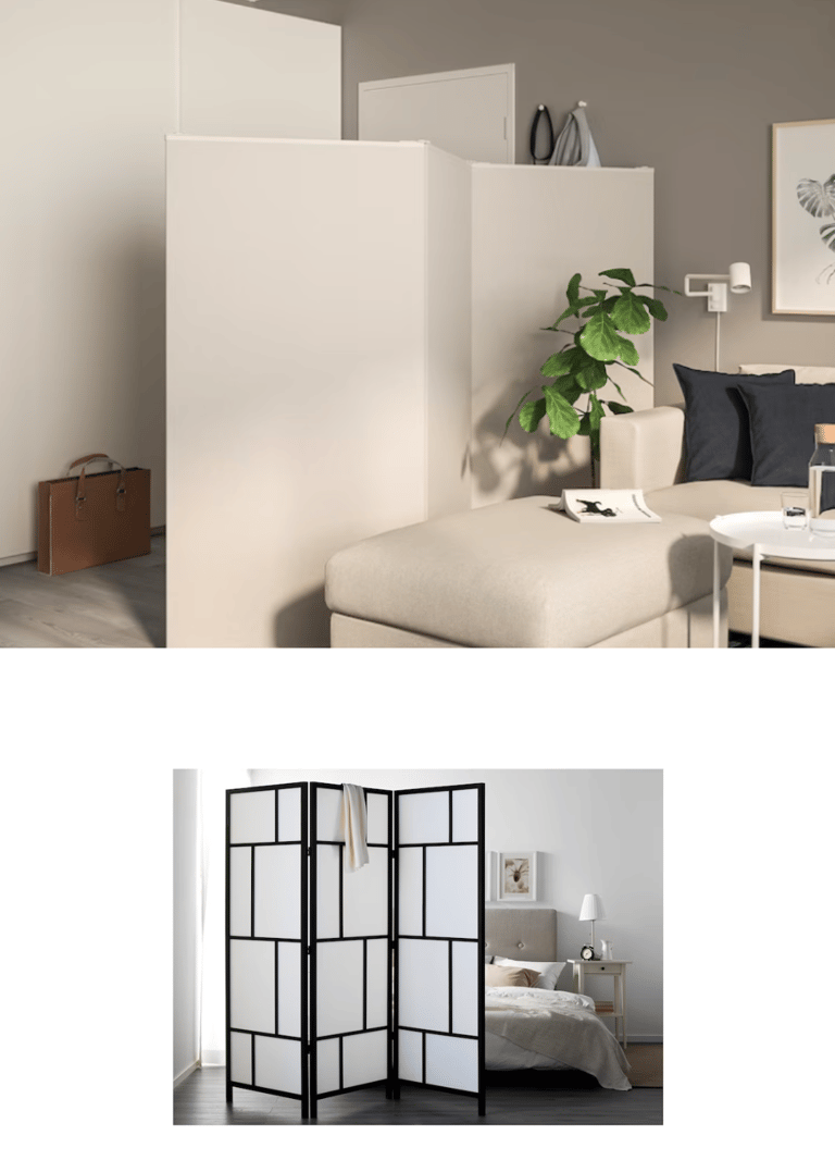 paravent accordéon design pour chambre partagée