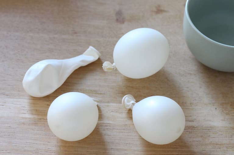 gonfler mini ballon baudruche blanc