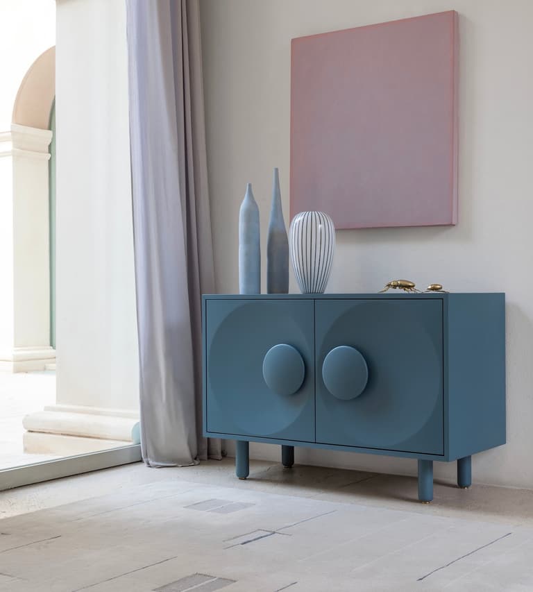 commode buffet bleu pop décoration Morica