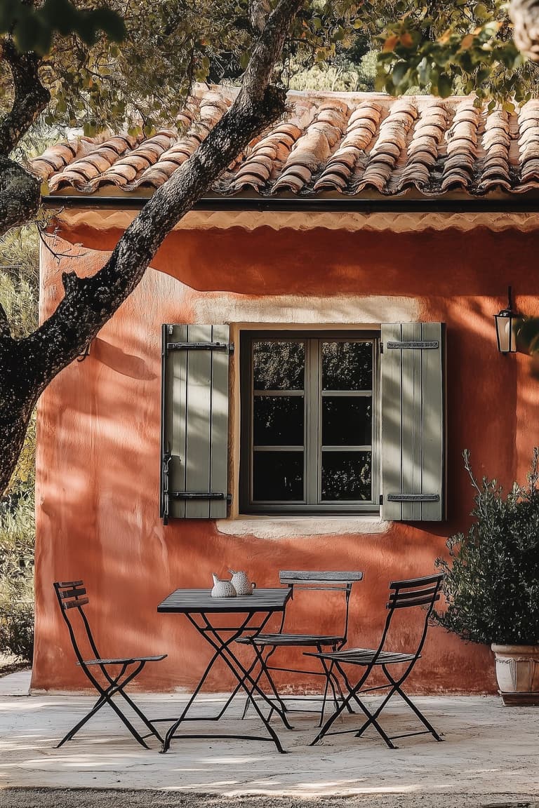 idée déco volets couleurs maison Sud de la France