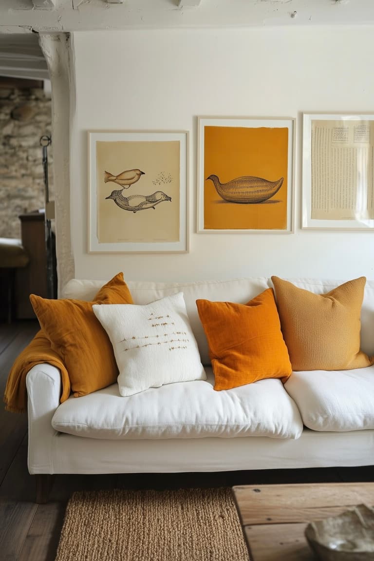 jaune beige orange couleur lumineuse chaleureuse déco