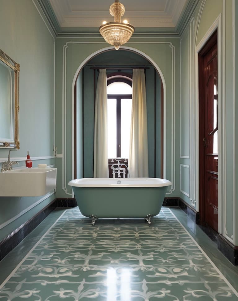 carrelage italien haut de gamme baignoire luxe