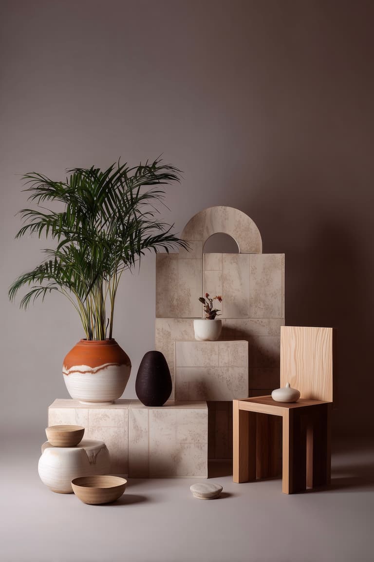 Sélection de décoration et de mobilier pour un shopping en ligne
