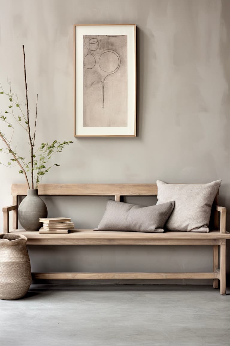 choisir banc entrée bois vintage style scandinave