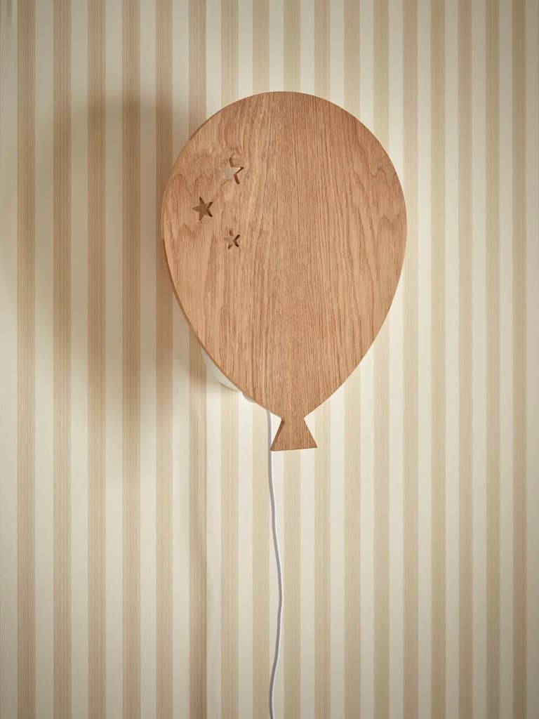 applique murale bois ballon
