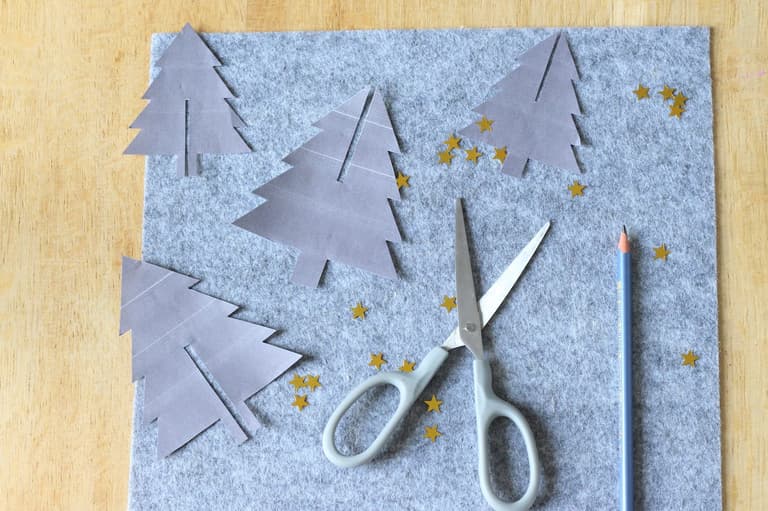 sapin diy feutrine origami facile
