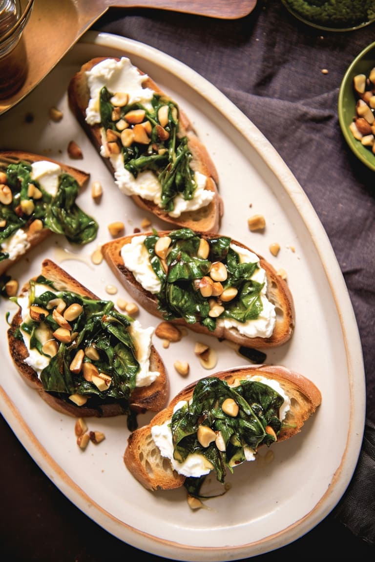 recette apéro sain healthy tartine bette carde fromage frais