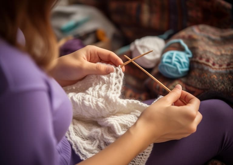 tricot crochet. différences projet déco diy