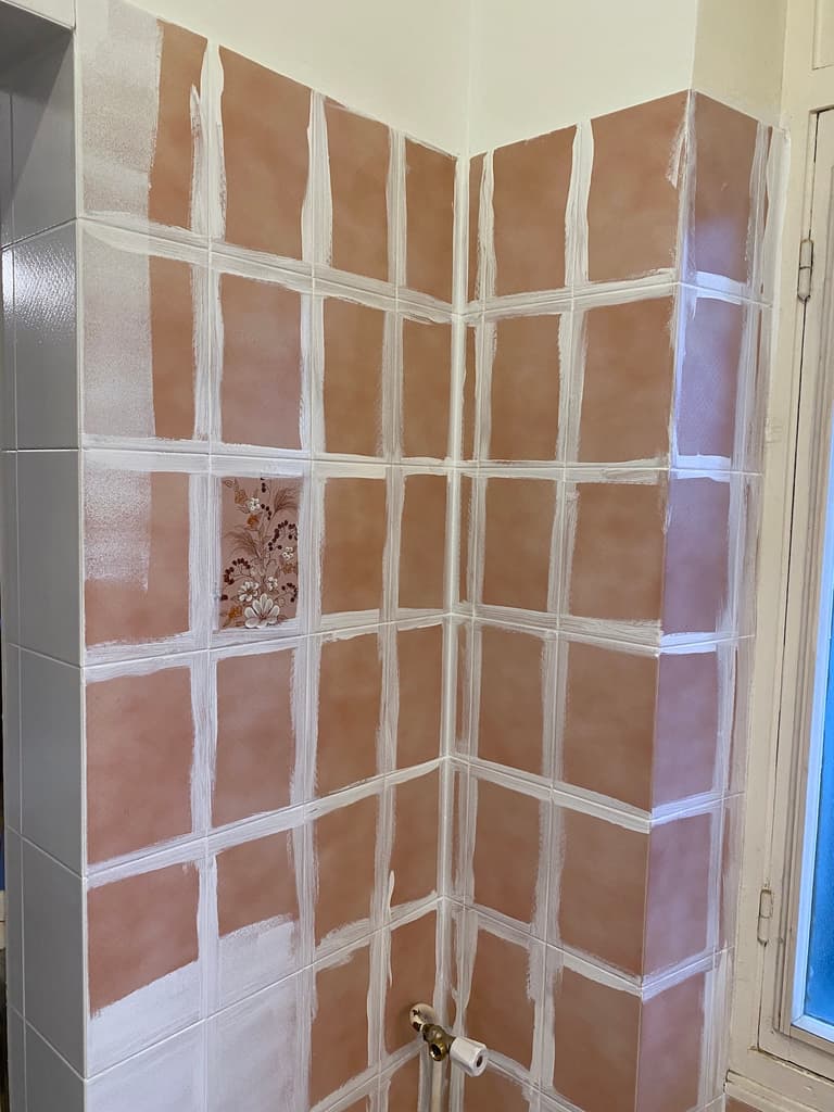 test avis peinture v33 carrelage Rénovation Perfection salle de bains