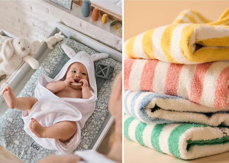 accessoires bébé personnalisés serviette capuche - blog déco