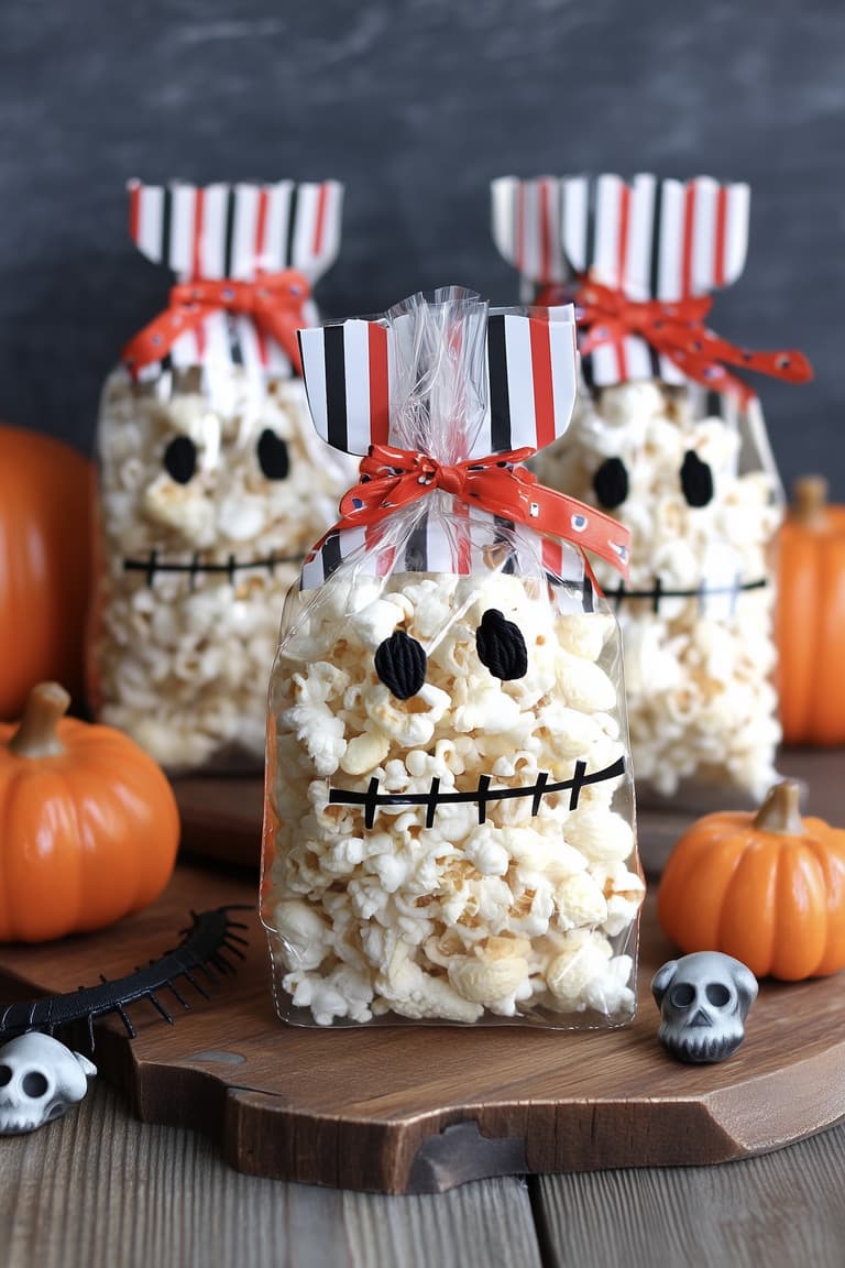sac pop corn fête Halloween enfant