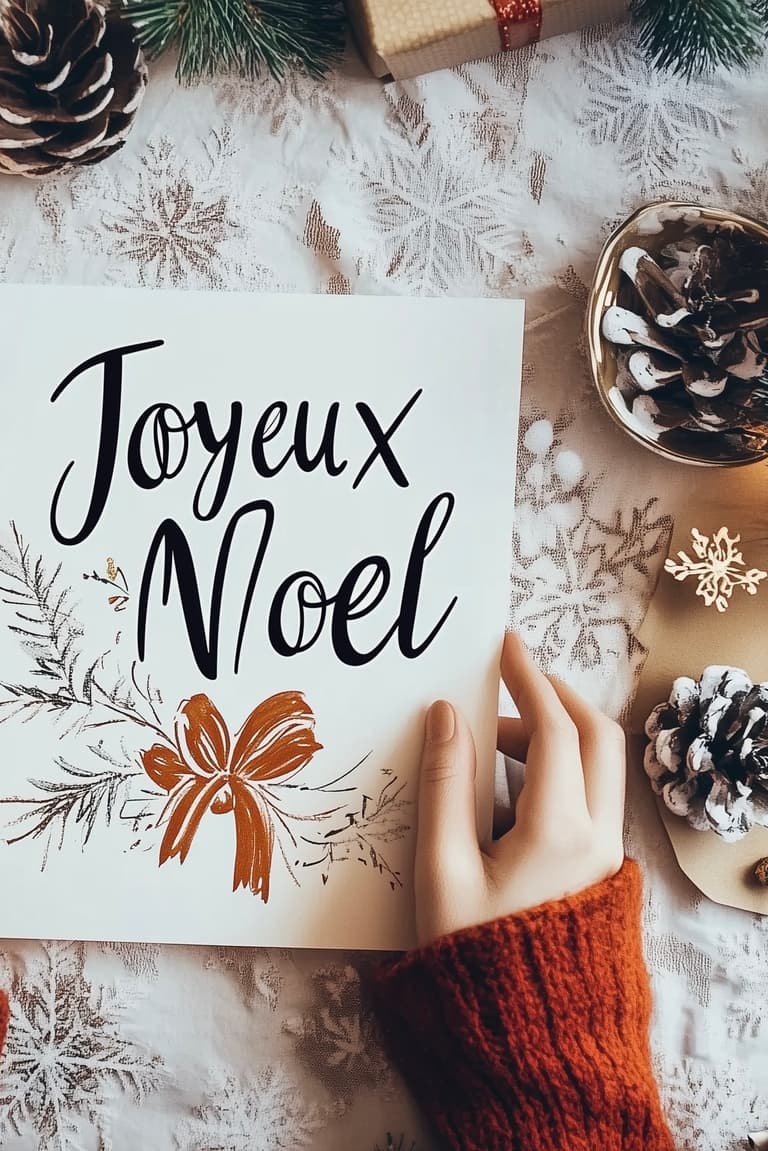 police d'écriture Noël calligraphie technique