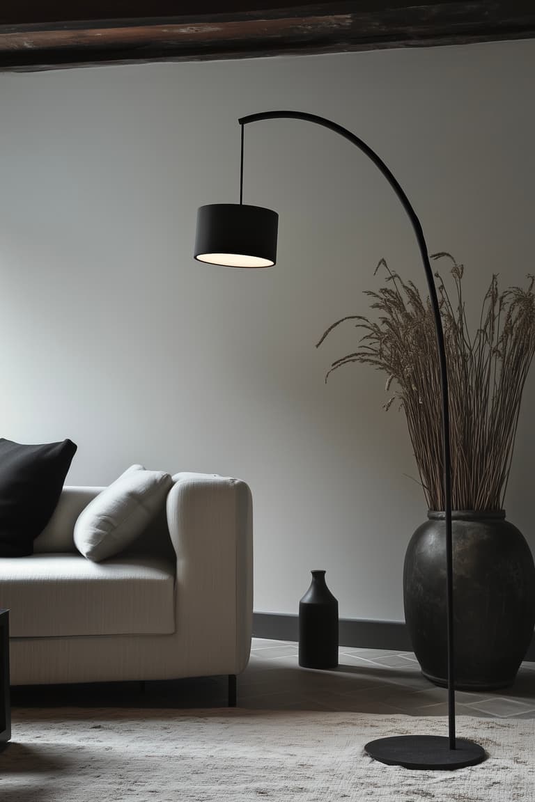 séjour idée déco minimaliste masculine
