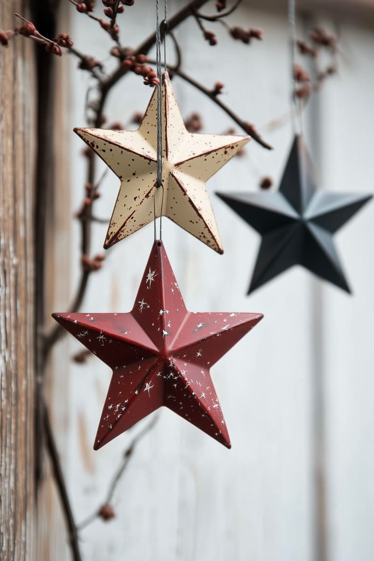 upcycling déco étoile métal DIY