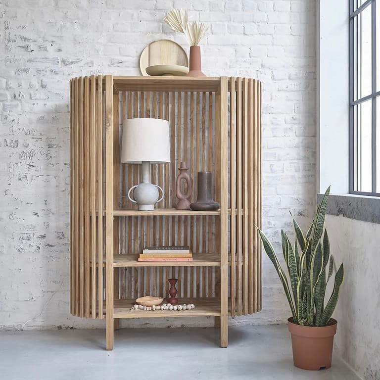 bibliothèque tasseaux arrondi diy bois