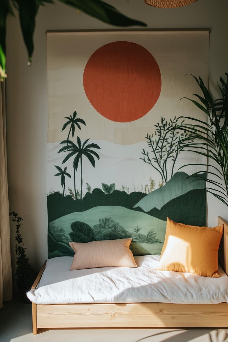 décor chambre tissage inspiration japonais chambre enfant