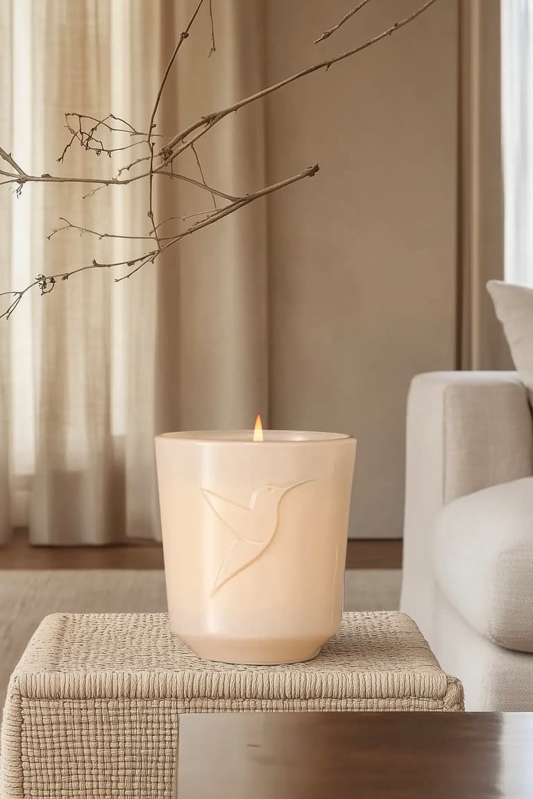 test bougie parfumée Adopt salon