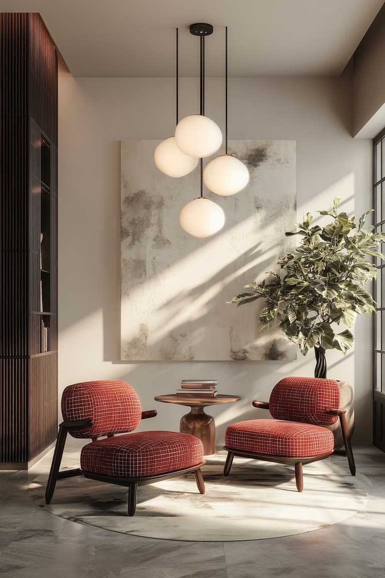 salon tendances accents années 70 fauteuil rétro