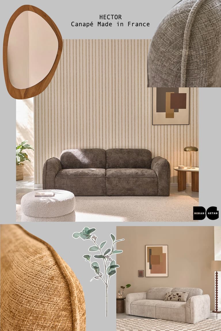 canapé Made in France confort design velours