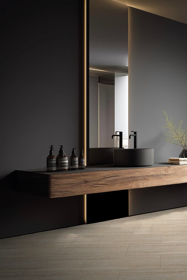 déco moderne salle de douche homme
