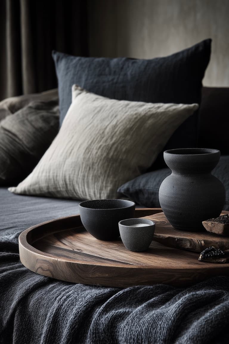 coussins salon textures naturelles apaisantes