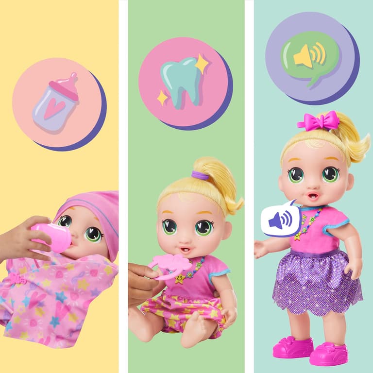 Noël 2025 Hasbro poupée poupon parle mange grandit