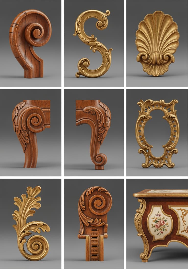 Caractéristiques et identification du mobilier Rococo