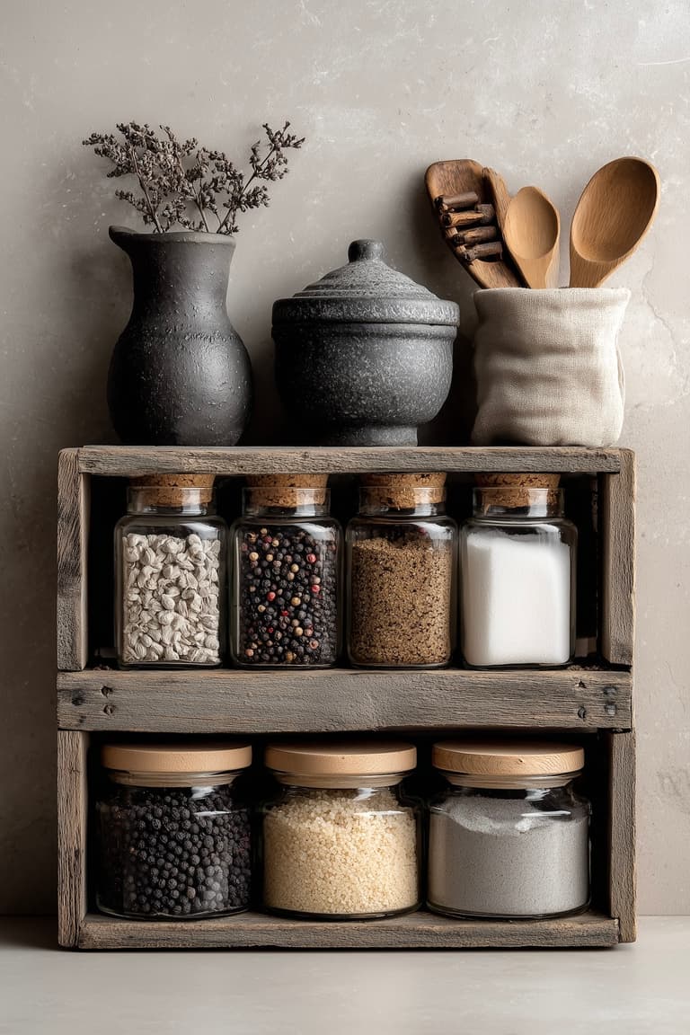 diy déco rapide étagère cagette bois cuisine