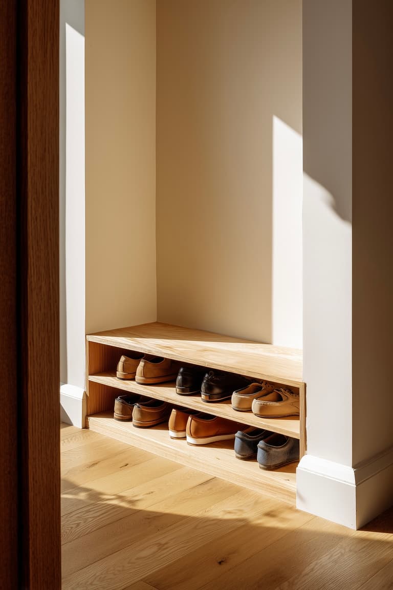 étagère pin encastrée renforcement niche DIY
