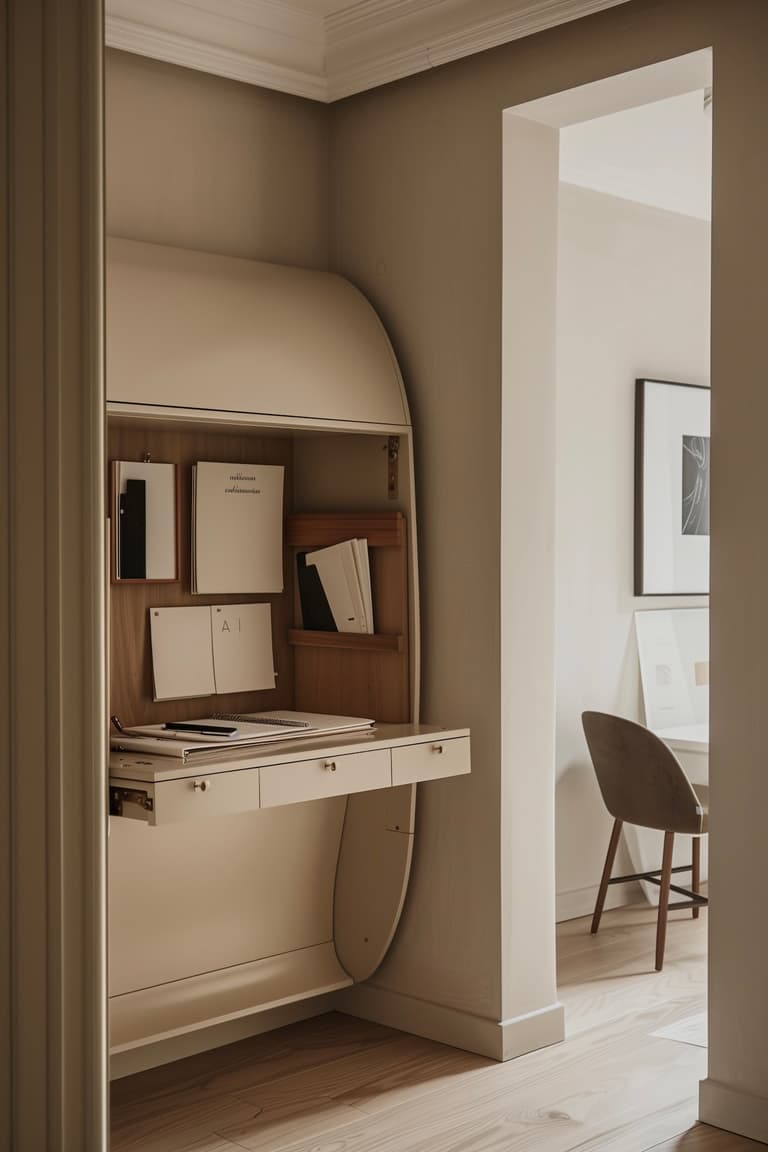 transformer couloir en rangement malin armoire bureau intégré