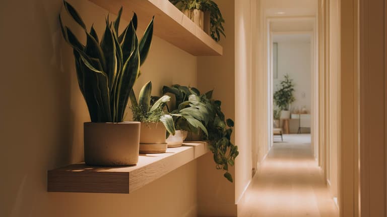 transformer couloir en rangement malin déco plantes