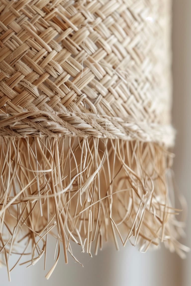 tressage diy raphia abat jour artisanal naturel
