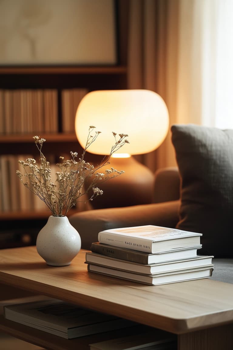 comment décorer dessus table basse livres