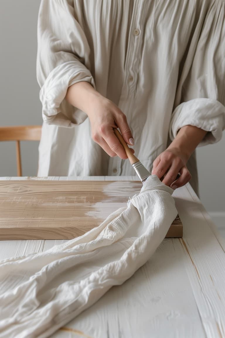 tutoriel étape peinture meuble bois blanc mat
