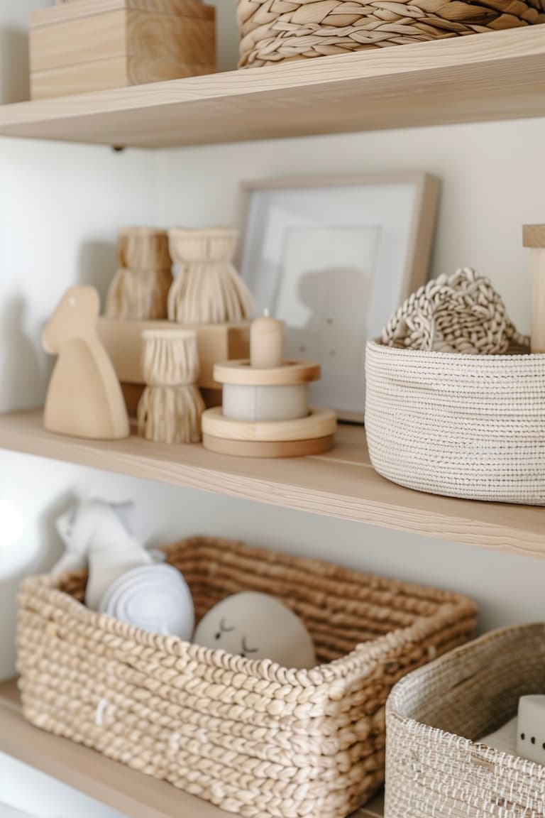 aménagement familial pratique étagère rangement jouet bonne hauteur