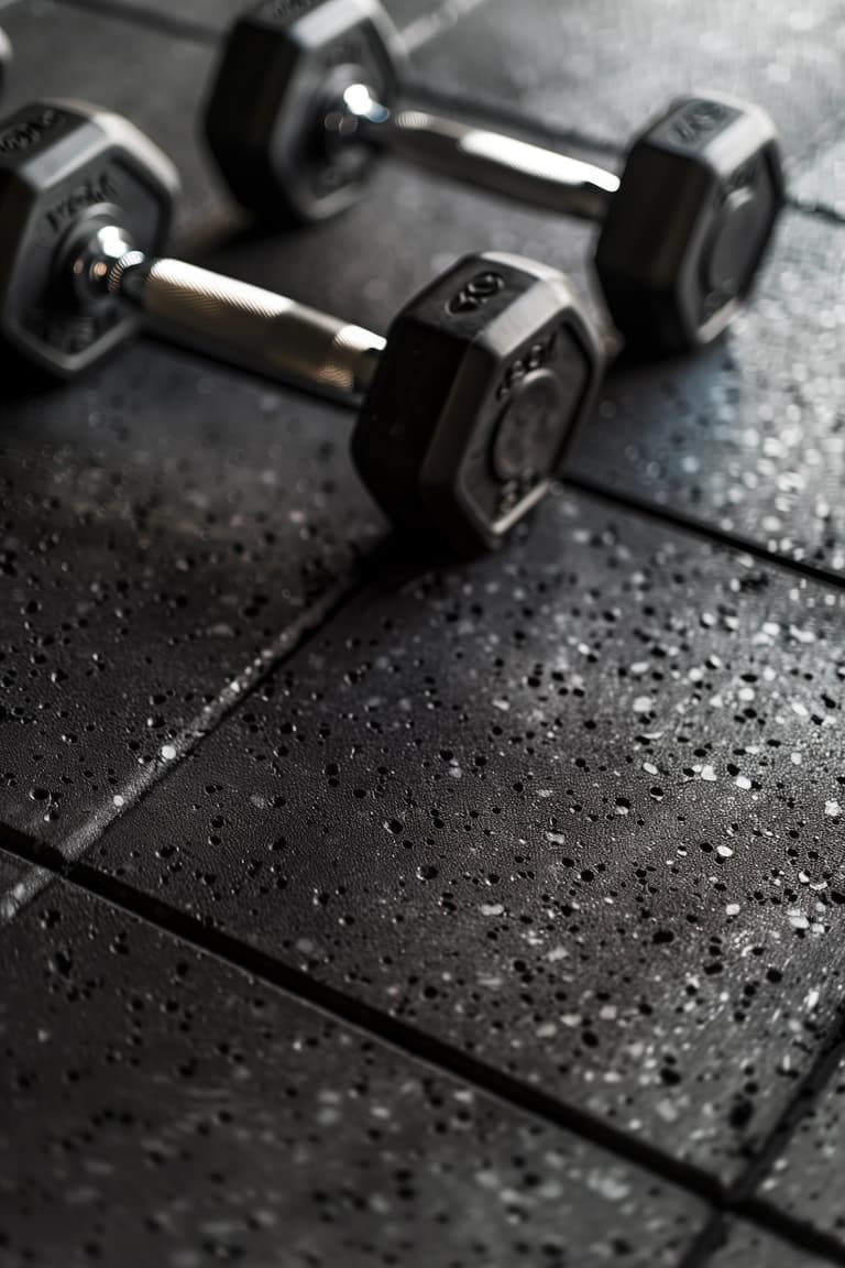 aménager salle de sport chez soi sol dalle fitness