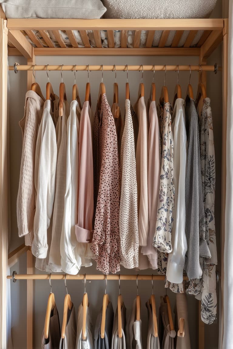 liste indispensable meuble jeune couple dressing ouvert